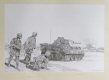 Floridsdorf, Vienna, 3th April 1945. By mid April the Soviet assault had almost cleared German resistance from the south bank of the Danube. Only one small bridgehead remained open to allow troops a chance to escape, and this exit was defended by onl......